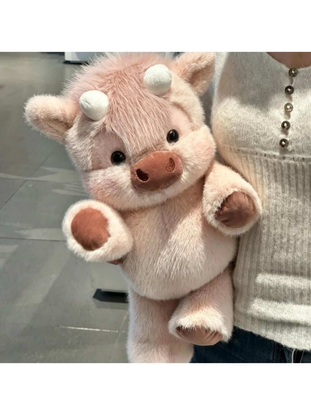 Adorable 16.5" Plush Highland Cow Stuffed Animal - Perfect Gift for Kids